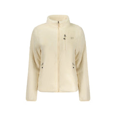 Norway 1963 Sweat Femme Blanc avec Fermeture Éclair Peluche Application Logo