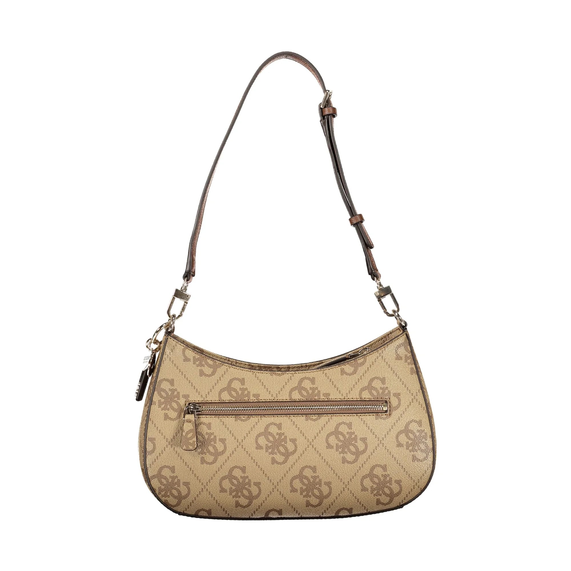 Guess Jeans Borsa a Tracolla Donna Marroni Stampa Logo Borse - vista 2