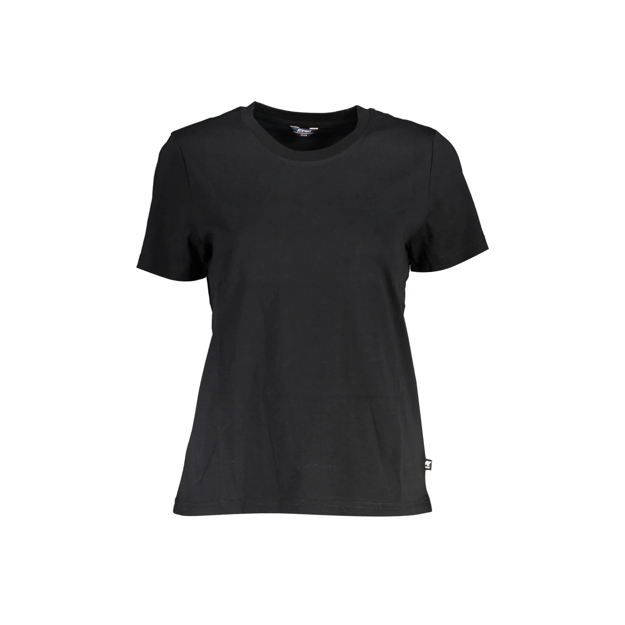 K-Way T-Shirt Maniche Corte Donna Nera Logo Nero - foto prodotto