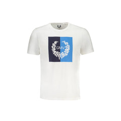 Gian Marco Venturi T-Shirt Manches Courtes Homme Blanche Imprimé Logo
