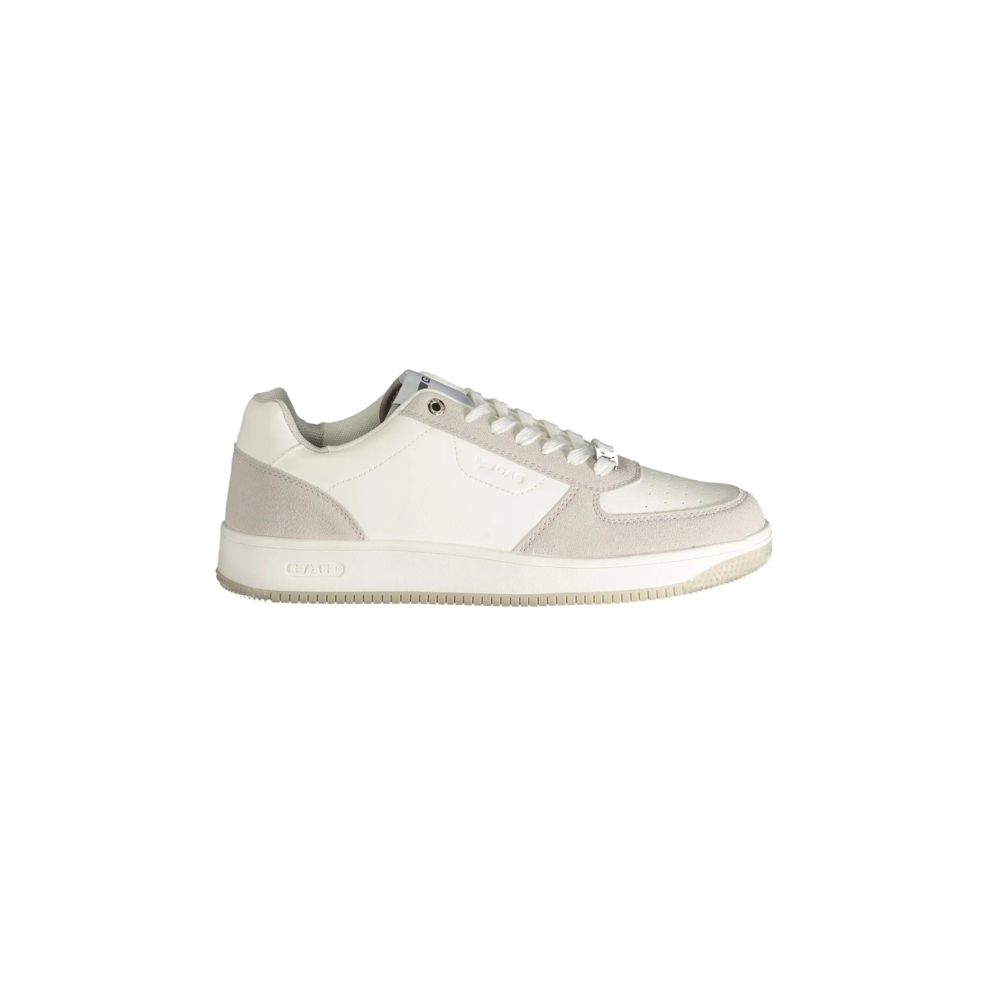 GAS Scarpe Sneakers Uomo Bianche con Dettagli Grigi e Logo Kevin Mix