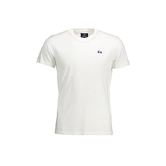 La Martina T-Shirt Maniche Corte Uomo Bianca Ricamo