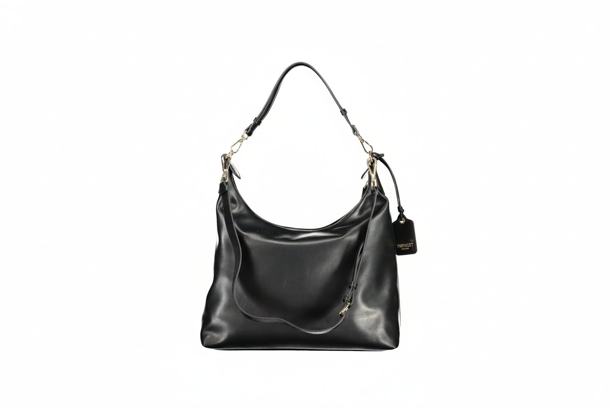 Twinset Borsa a Tracolla Donna Nera Logo Borse nero - vista 2