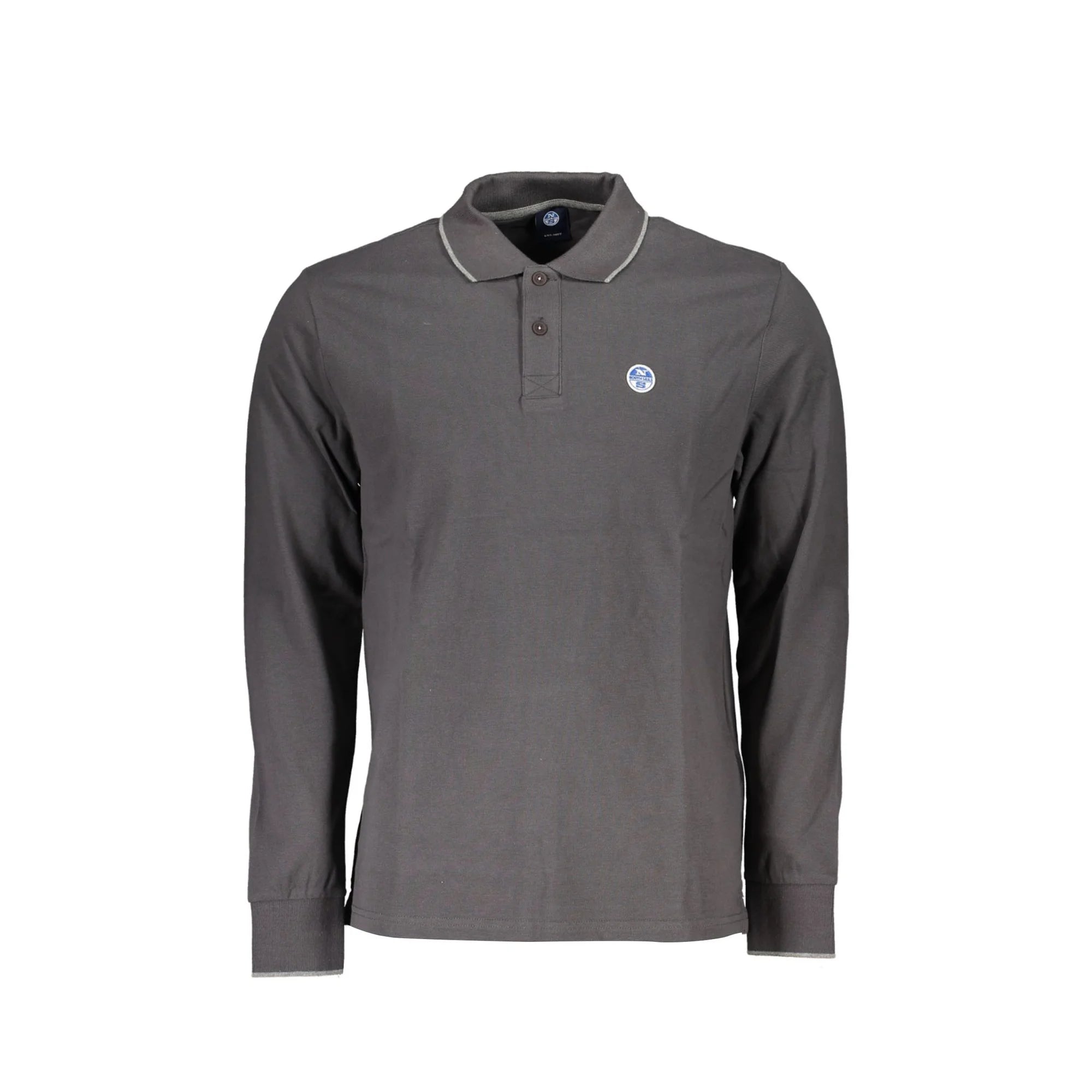 NORTH SAILS POLO MANICHE LUNGHE UOMO GRIGIO