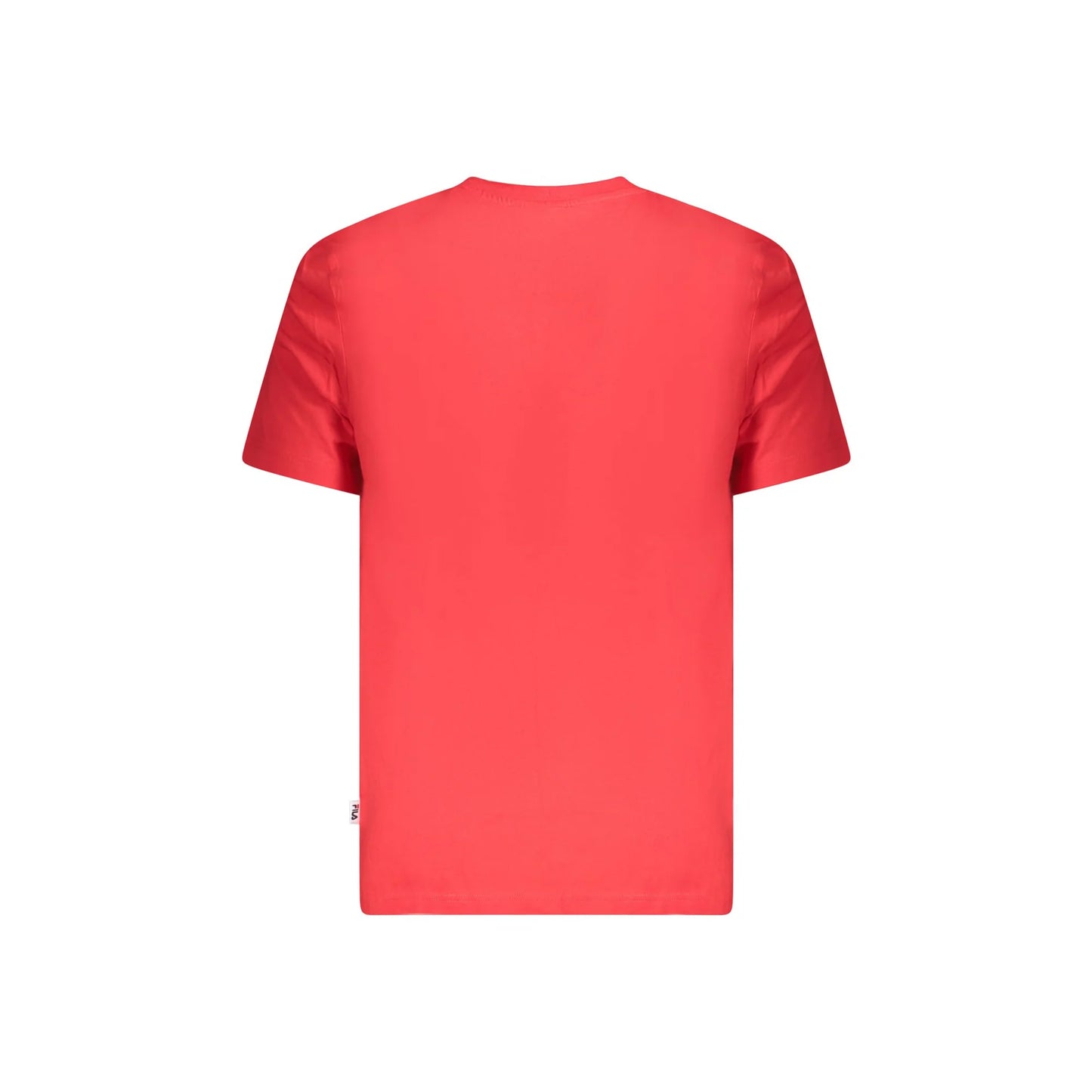 Fila T-Shirt Maniche Corte Uomo Rossa Stampa Logo rosso - vista 2
