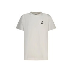 Jordan T-Shirt Maniche Corte Unisex Bianca Ricamo Logo