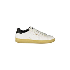 BLAUER Scarpe Sneakers Uomo Bianche con Dettagli Neri