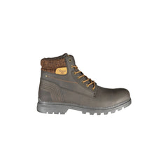 CARRERA Bottines Homme Marron avec Lacets et Logo en Évidence