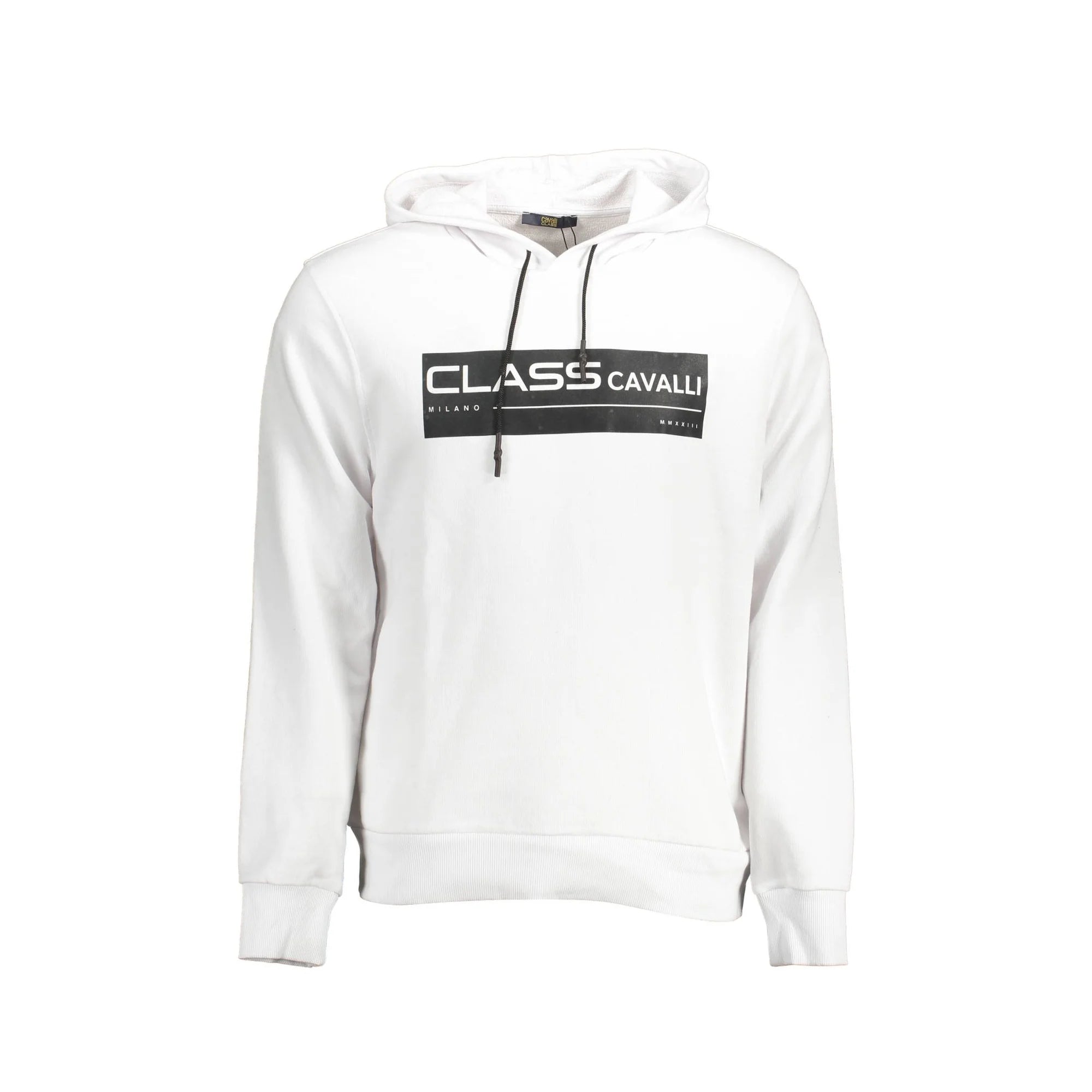 CAVALLI CLASS FELPA SENZA ZIP UOMO BIANCO
