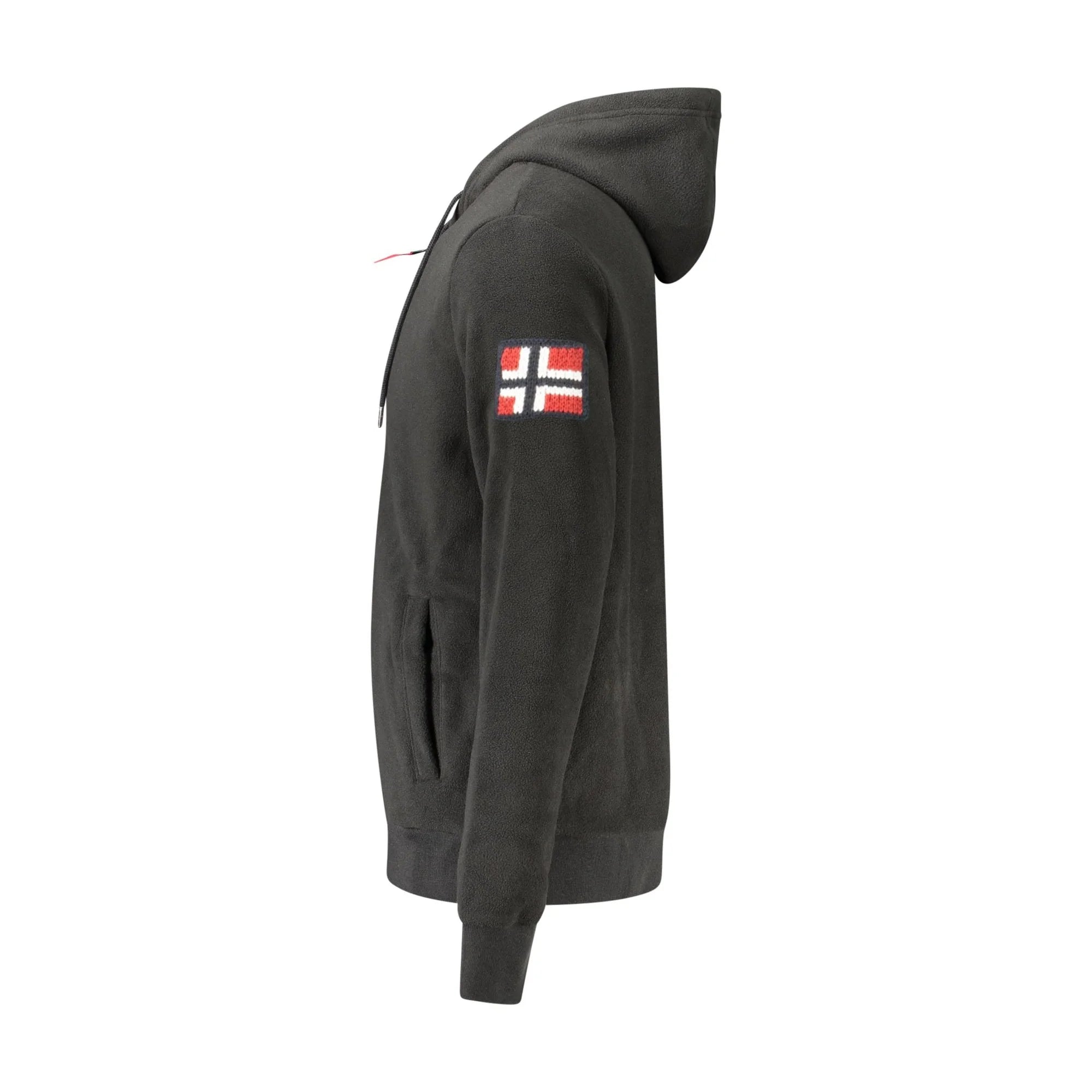NORWAY 1963 FELPA CON ZIP UOMO NERO