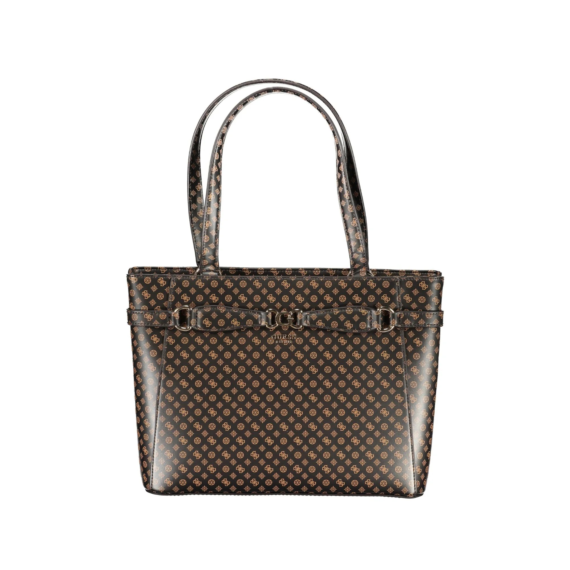 GUESS JEANS Borsa Donna a Spalla Marrone Arlena Logo con Scomparti Borse - foto prodotto