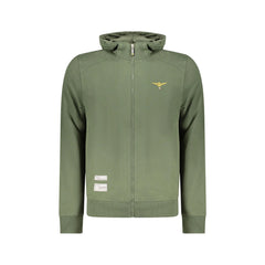 Accademia Militare Sweatshirt Lange Ärmel Herren Grün Reliefdruck