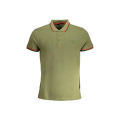 Cavalli Class Polo Korte Mouwen Man Voor Groen Borduring