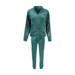 Norway 1963 Felpa Maniche Lunghe Tuta Sportiva Donna Verde Full Zip