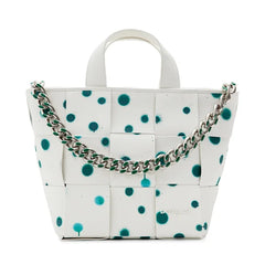 DESIGUAL Bolso Mujer Blanco de Mano y Hombro con Bandolera de Cadena