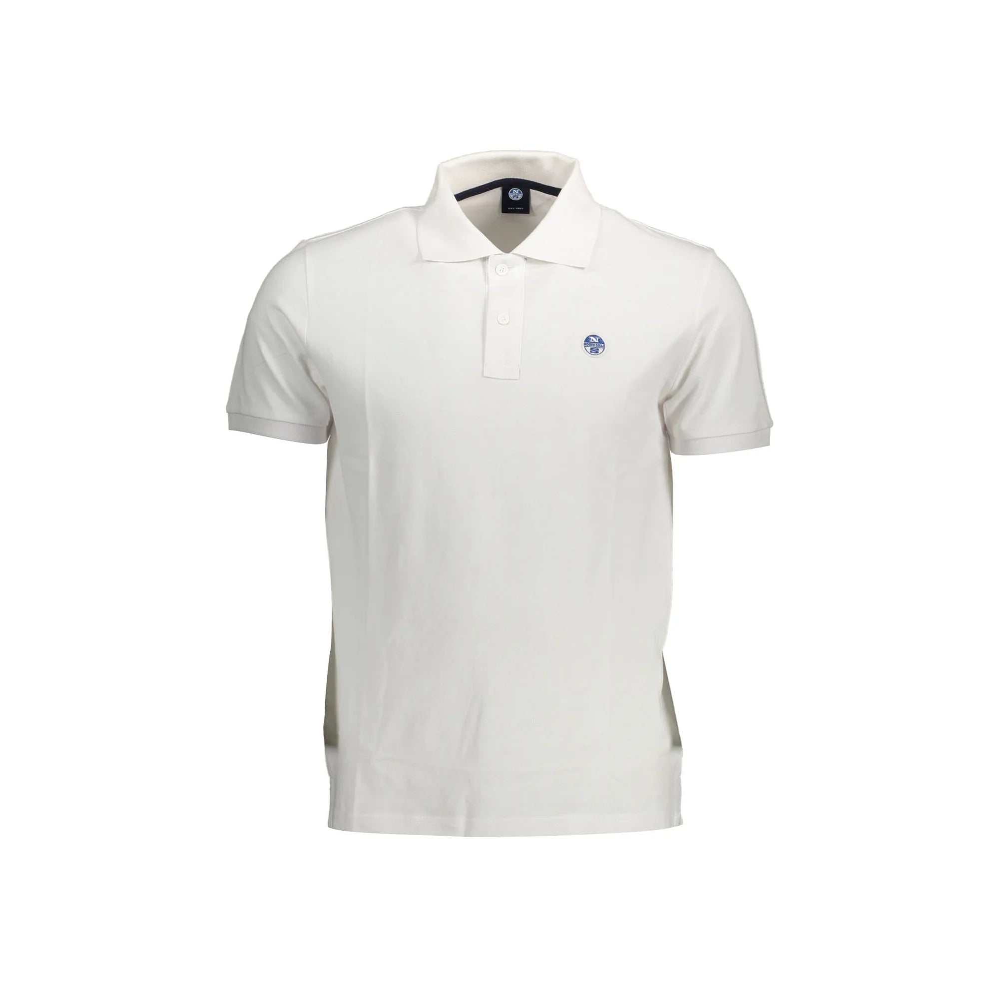 North Sails Polo Maniche Corte Uomo Bianca Logo Bianco - foto prodotto