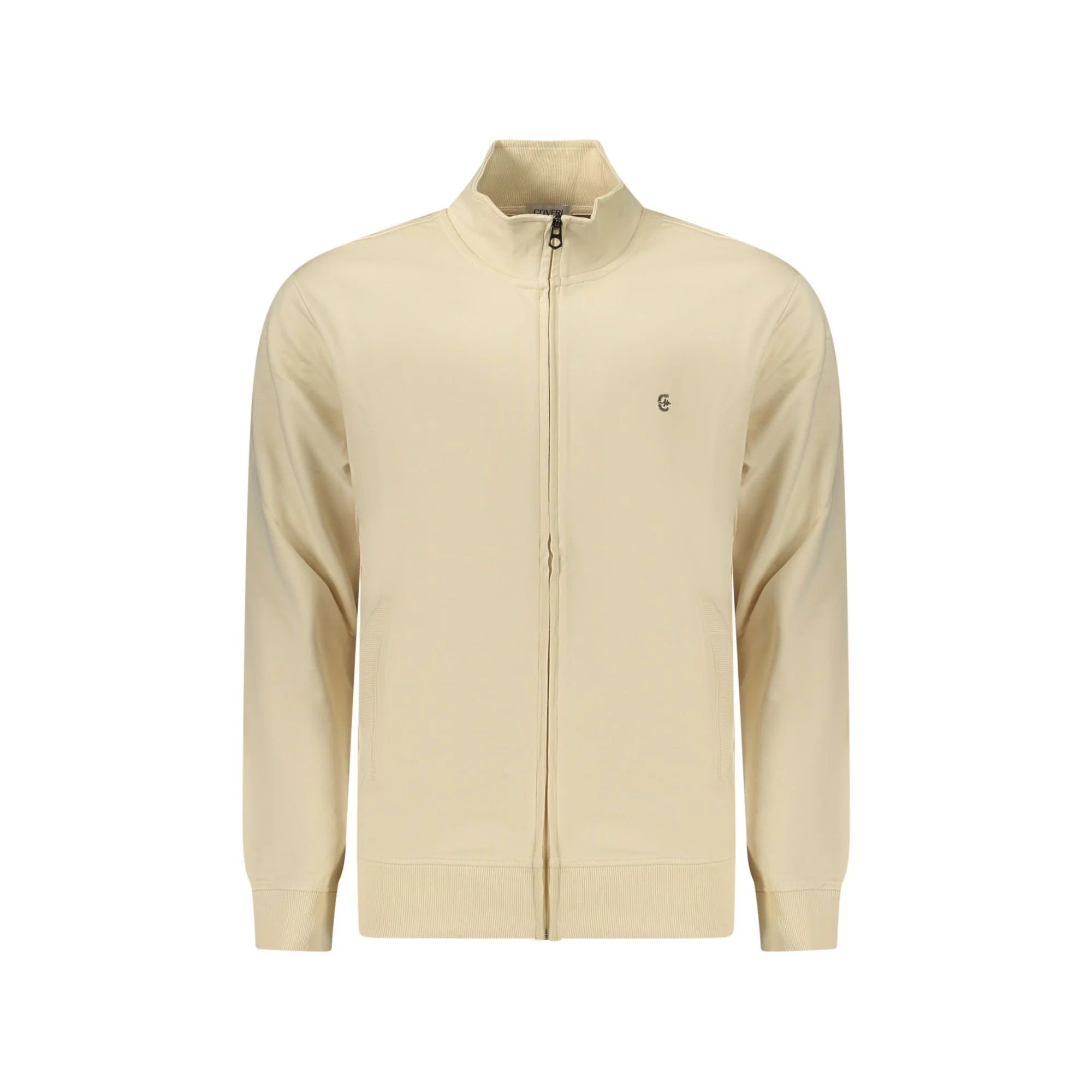 COVERI MOVING FELPA CON ZIP UOMO BEIGE