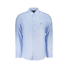 Tommy Hilfiger Camicia Uomo Azzurra Ricamo