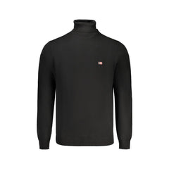 Norway 1963 Maglia Uomo Nera Dolcevita con Ricamo e Logo