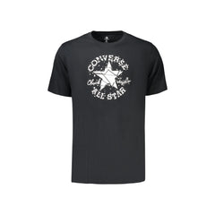 Converse T-Shirt Maniche Corte Uomo Nera Stampa Logo