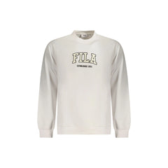 Fila Sweatshirt Manches Longues Homme Blanche Imprimé Logo
