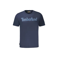Timberland T-Shirt Maniche Corte Uomo Blu Stampa Logo
