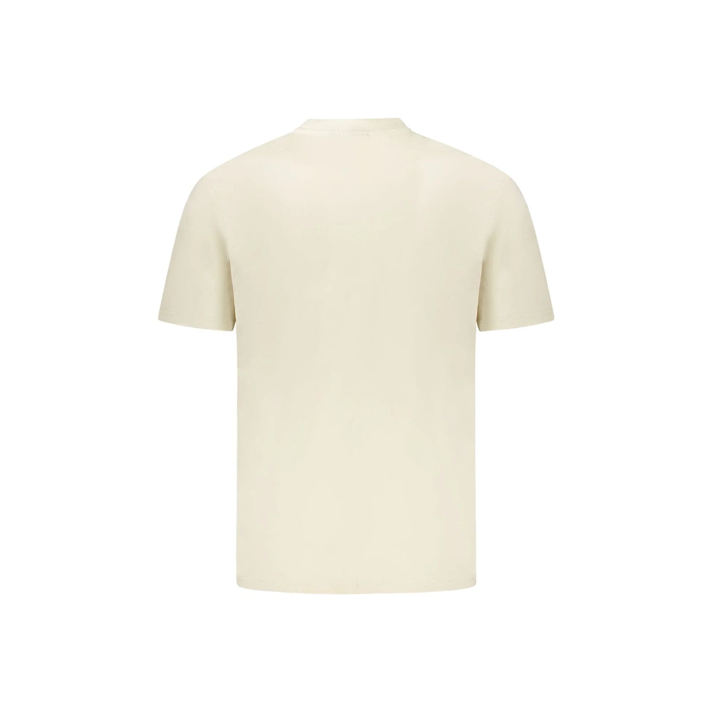 Napapijri T-Shirt Uomo Beige Maniche Corte Girocollo Stampa Logo - vista 2