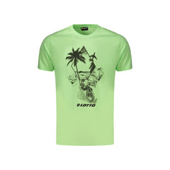 Lotto T-Shirt Maniche Corte Uomo Verde Stampa