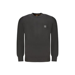 Boss sweter Męska Czarna z Logo