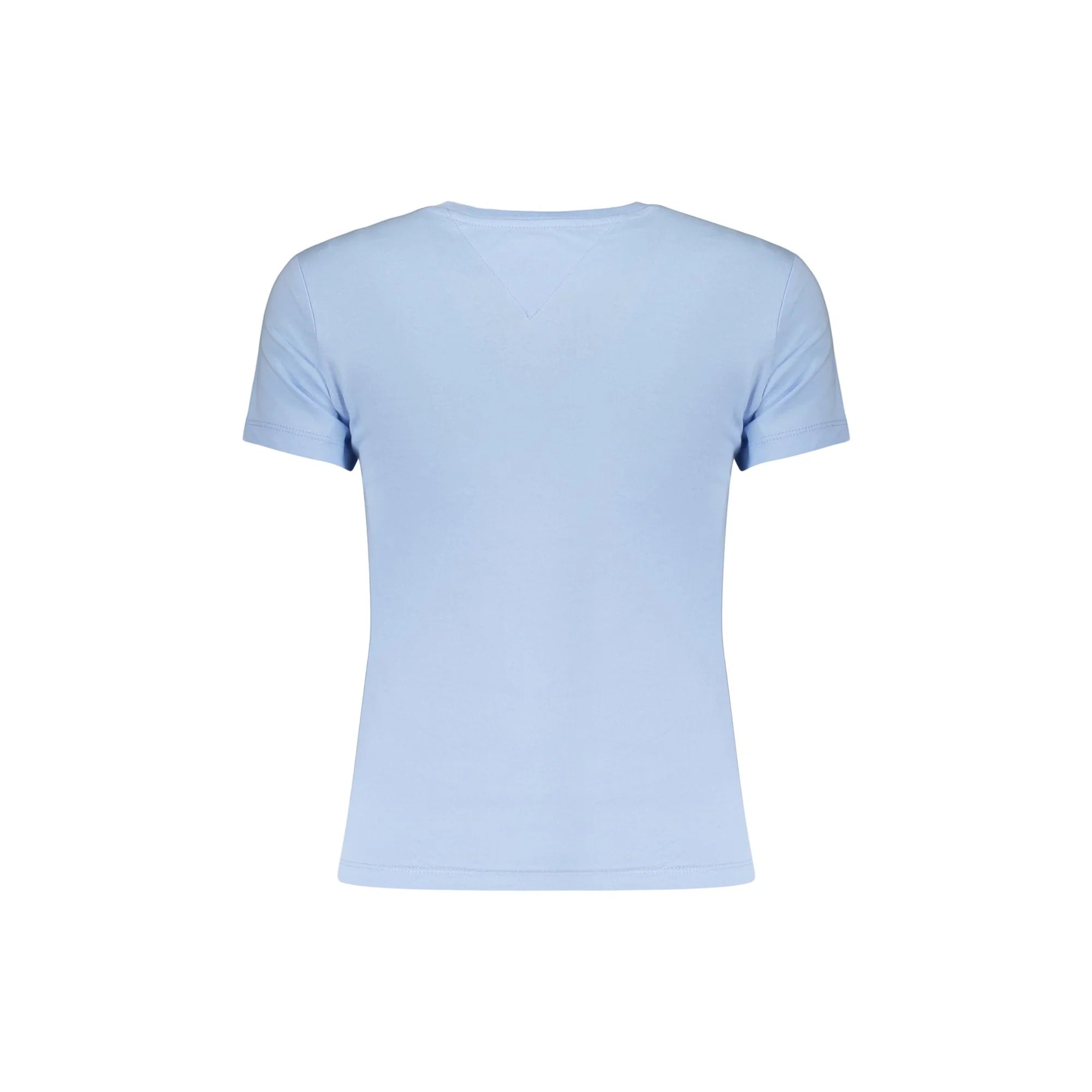 TOMMY HILFIGER T-SHIRT MANICHE CORTE DONNA AZZURRO