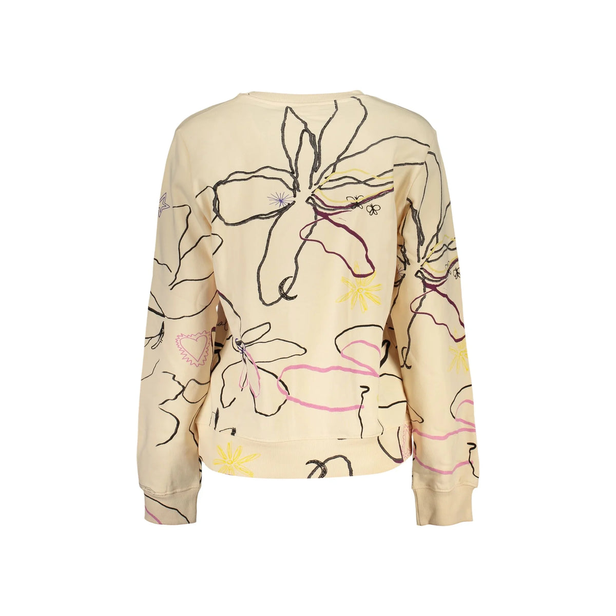 DESIGUAL FELPA SENZA ZIP DONNA ROSA