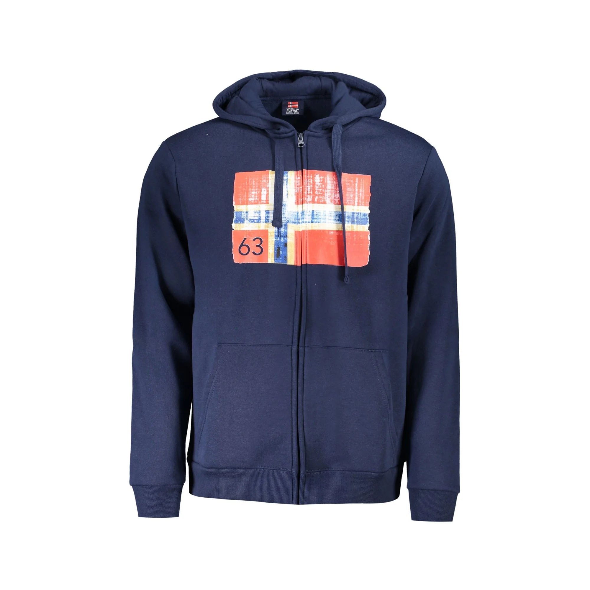Norway 1963 Felpa Uomo Blu con Cappuccio e Zip Felpe - foto prodotto