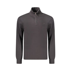 Timberland Camisola Homem Preta Meia Fecho de Correr Bordada Logo