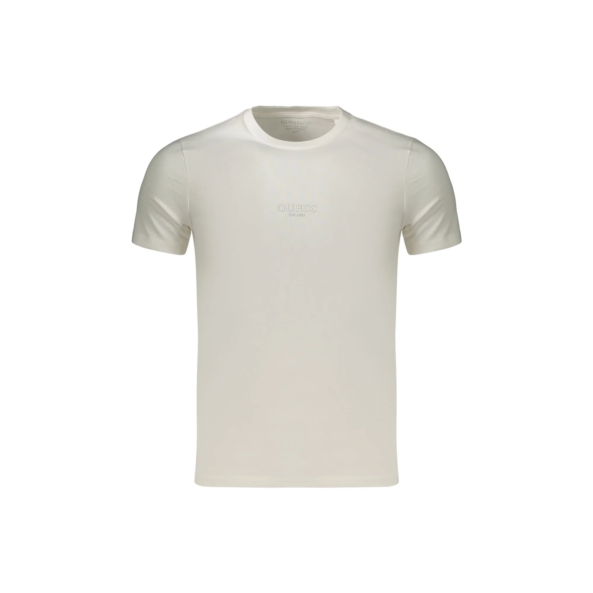 GUESS JEANS T-SHIRT MANICHE CORTE UOMO BIANCO