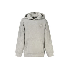 The North Face Felpa Maniche Lunghe Bambino Grigia Ricamo Logo