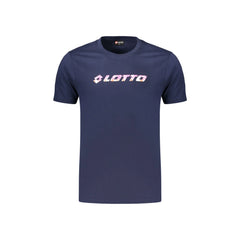 Lotto T-Shirt Krótki Rękaw Mężczyzna Niebieski Z Nadrukiem