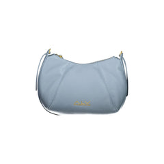 Alv By Alviero Martini Borsa a Tracolla Donna Azzurra Zip Logo