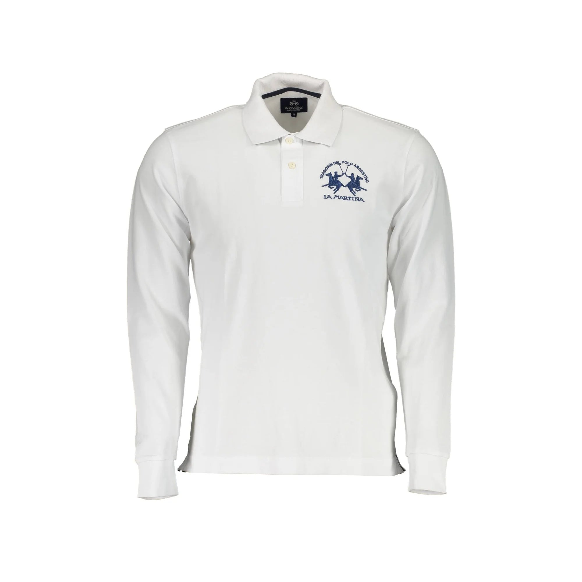 LA MARTINA POLO MANICHE LUNGHE UOMO BIANCO