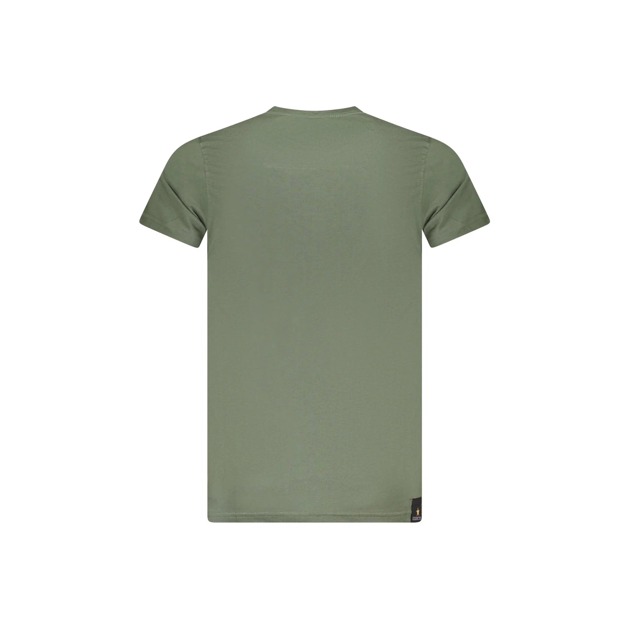 Accademia Militare T-Shirt Maniche Corte Uomo Verde Stampa - vista 2