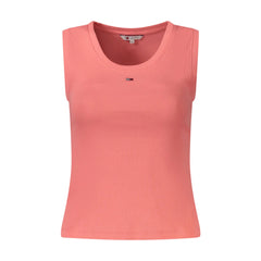 Tommy Hilfiger Canotta Donna Rosa Ricamo