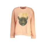 Cavalli Class Felpa Donna Rosa Girocollo con Logo