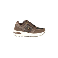 Laura Biagiotti Sneakers Donna Marroni Zip Laterale Logo