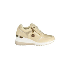 Laura Biagiotti Sneakers Donna Beige Zip Laterale