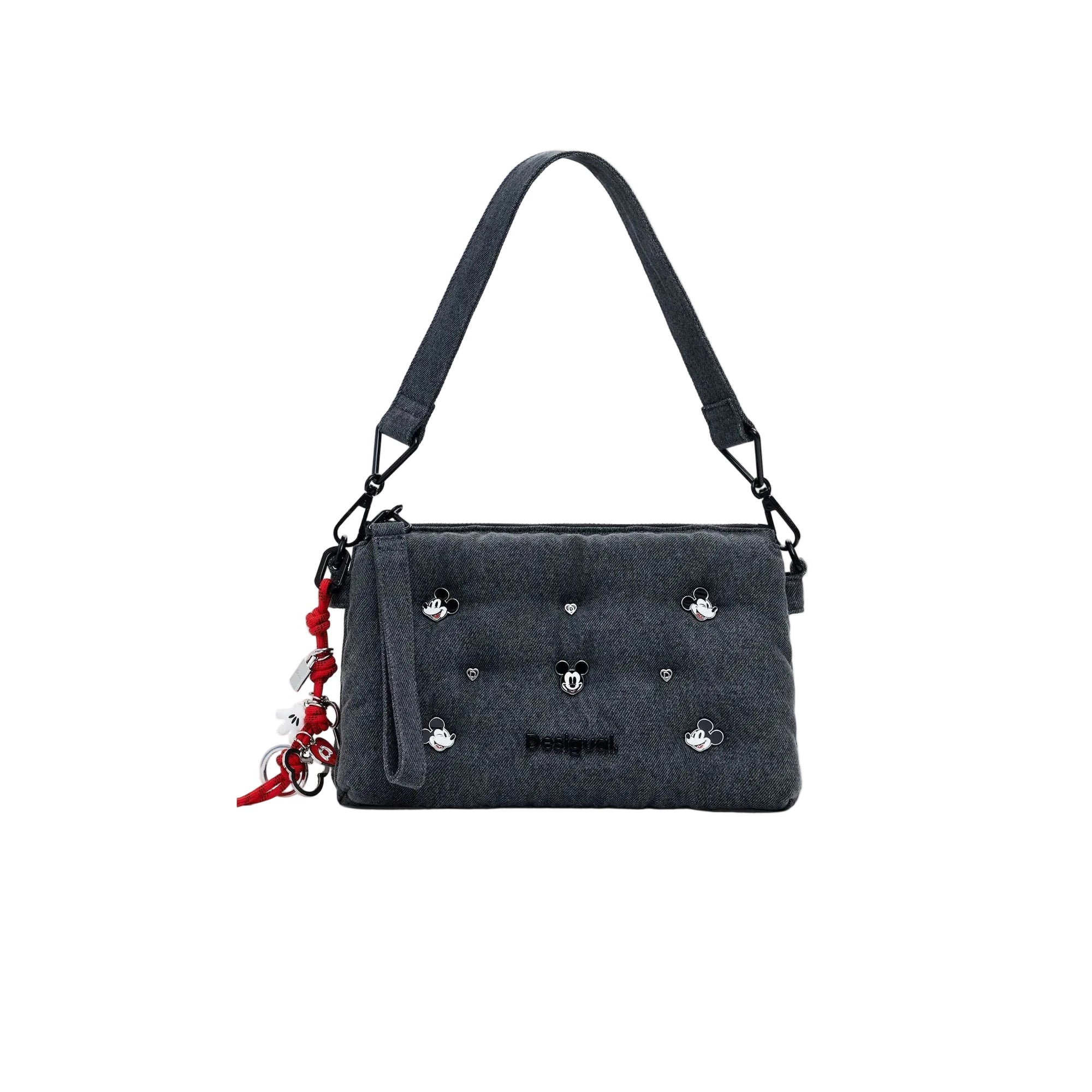 DESIGUAL Borsa Donna Grigia a Spalla Mickey Studs Dortmund Borse Grigio - foto prodotto
