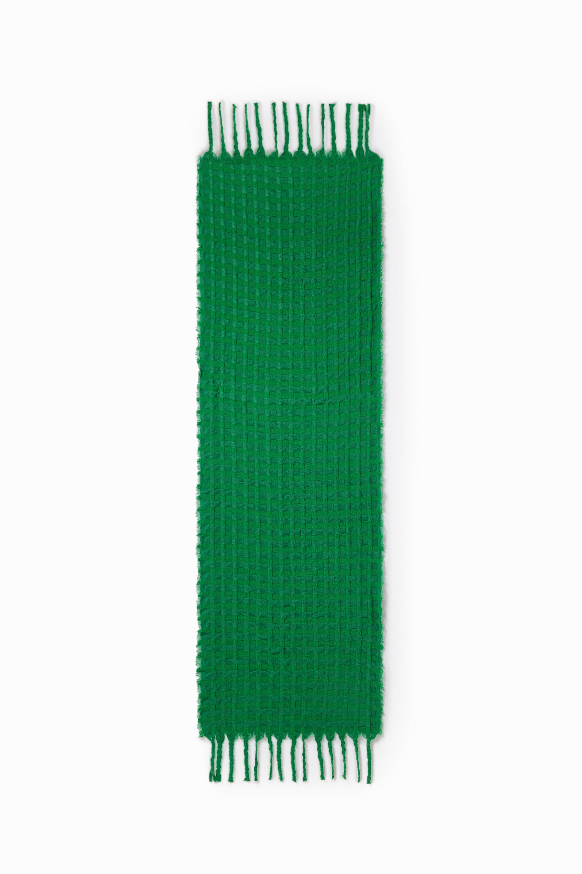 DESIGUAL Sciarpa Donna Verde con Dettagli a Contrasto