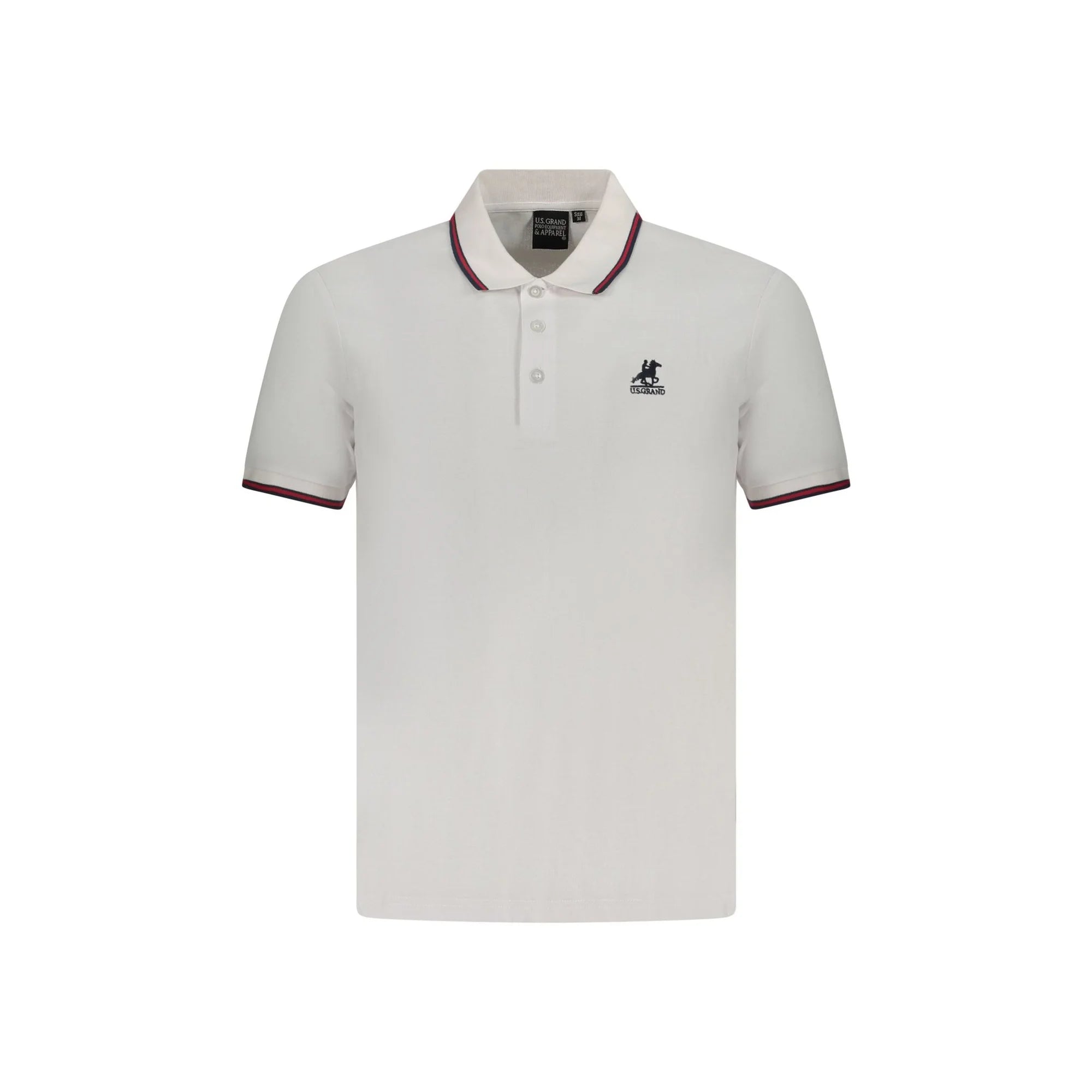 U.S. GRAND POLO POLO MANICHE CORTE UOMO BIANCO