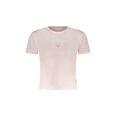 Guess Jeans T-Shirt Maniche Corte Donna Rosa Stampa Logo