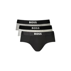 Boss Slip Uomo Nero Logo