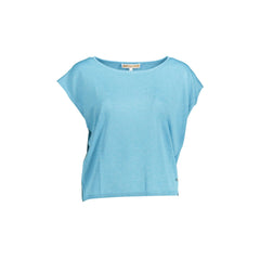 Kocca Női T-Shirt Kék Bársonyos Nyakkivágással