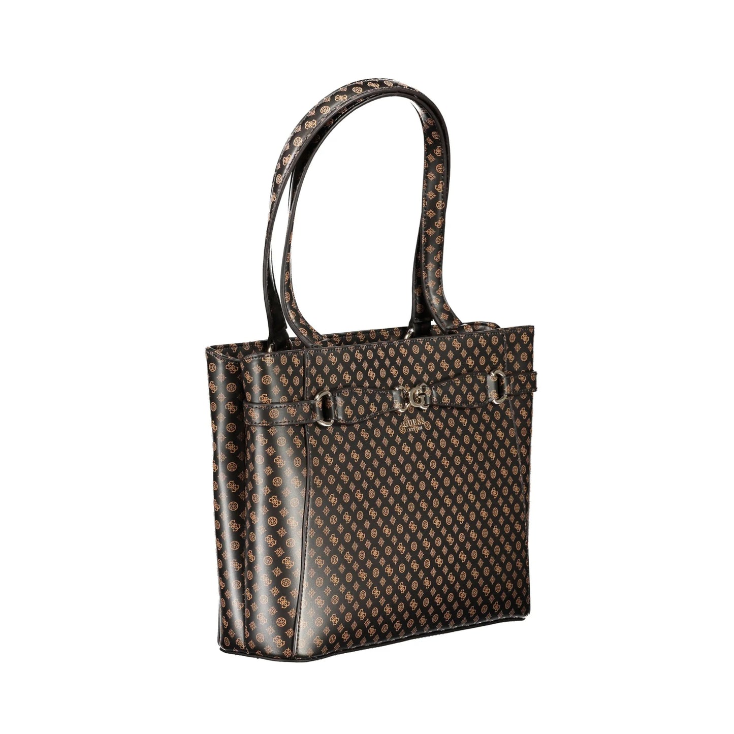 GUESS JEANS Borsa Donna a Spalla Marrone Arlena Logo con Scomparti Borse - vista 3